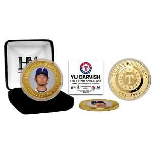  Yu Darvish Texas Rangers Gold Coin: Sports & Outdoors