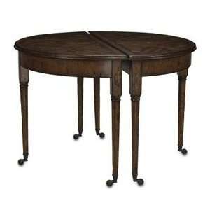  Currey and Company 3066 Finsbury   Demilune Table, Aged 