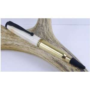  Deer Antler 308 Rifle Cartridge Pen With a Gripperz Finish 