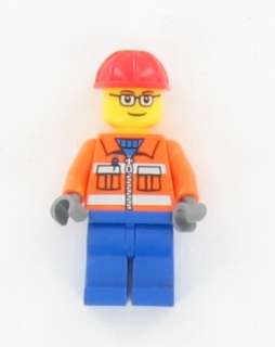 NEW Lego Construction Worker Minifig w/ glasses  