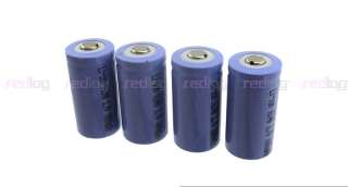4x CR123A 3.7v CR123 CR Rechargeable Battery +1 CHARGER  