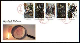 Sherlock Holmes 1993Set of 5 Stamps UK FDC #1515 1519  