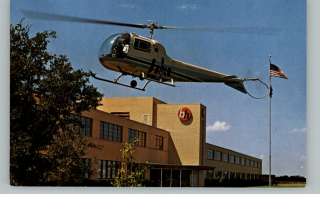HURST TX Fort Worth Dallas Helicopters Old Postcard  