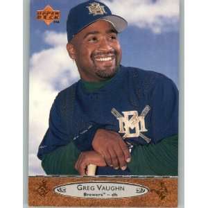  1996 Upper Deck #363 Greg Vaughn   Milwaukee Brewers 
