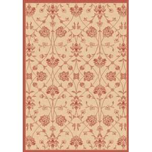    Dynamic Rugs Piazza 2744 3701 Red   5 3 Round: Home & Kitchen