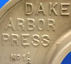 Dake Arbor Press Model 1 1/2  