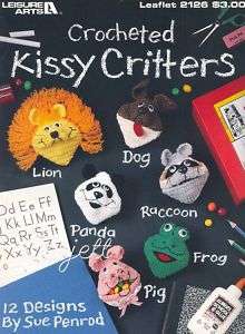 Kissy Critters animal squeezies crochet patterns OOP  