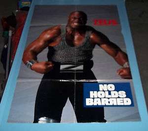 No Holds Barred Program Poster Hulk Hogan & Zues RARE  