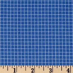  43 Wide Always & Forever Checks Blue Fabric By The Yard 