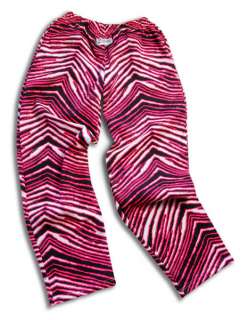 Zubaz Pants: Black/Pink Zubaz Zebra Pants  