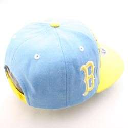 UCLA BRUINS NCAA SNAPBACK HAT CAP SUPERSTAR BABY BLUE/YELLOW  