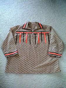 Auth.Native American Indian Ute Size XL Northern Style Mens Ribbon 