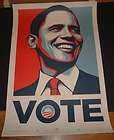 OBAMA Obama08 OFFICIAL POSTER Lance Wyman Fairey vote  