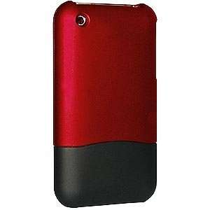 Soha Hard Soft Case   Ruby Red on Black Cell Phones 