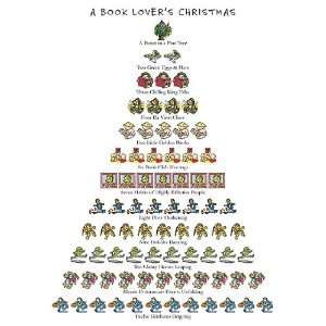 Book Lovers Christmas   Box of 15 Holiday Cards and Envelopes   12 