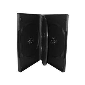  10 Black Quad 4 Disc DVD Cases Electronics