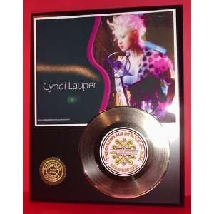 Cyndi Lauper 24kt Gold Record LTD Edition Display ***FREE PRIORITY 