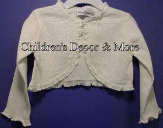 New Rare Editions Ivory Knit Sweater Large 4T  