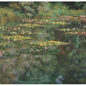  Claude Monet 38W by 36.75H  The Water Lily Pond, 1904 