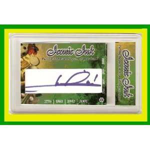  Mario Andretti Signed Iconic Ink Autograph GAI 1/1 Card 