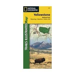  Trails Illustrated Yellowstone National Park #201 Office 
