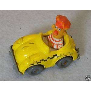   Playskool 1981 Sesame Street Bert Diecast Yellow Cab 