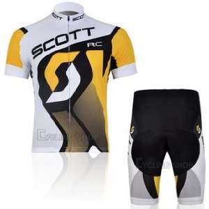  SCOTT bike clothing / outdoor jersey 2011 short set / 11SCOTT yellow 
