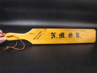 New Mexico State Univ Delta Zeta Sigma Wood Paddle  