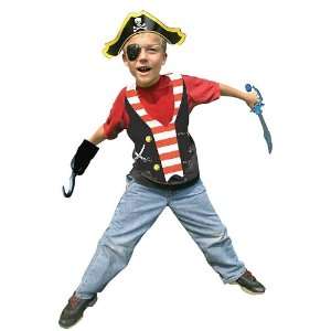  Pirate Vests 4ct Toys & Games