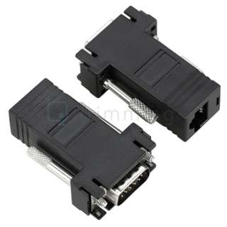 VGA Video Extender to CAT5 CAT6 RJ45 Cable Adapter  
