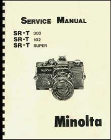 Minolta SRT 102, 202, 303, SRT Super Repair Manual  