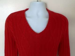 ZARA men red basic sport outwear sweater V neck jumper cardigan knit 