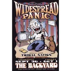 Widespread Panic Austin Backyard 1999 Concert Poster