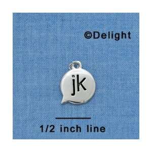 C4297 tlf   jk   Just Kidding   Text Chat   Silver Plated 