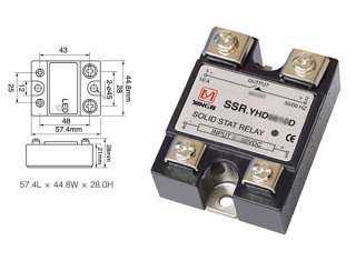 New SSR Solid State Relay DC DC 50A 220VDC  