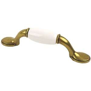 Century Hardware 25333 BBWT Yaletown Zinc Die Cast Pull, Brass/Antique 