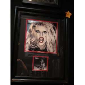Lady Gaga Signed Autographed Cd Cover Framed and Matted Coa Jsa 