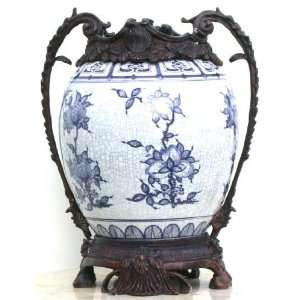  Metropolitan Galleries SRB54013V Vase Bronze: Home 