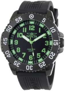 Invicta Mens 1102 Pro Diver Black Dial Black Dial Green Numbers Watch 