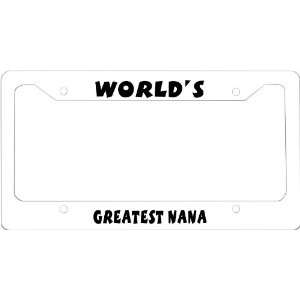 Rikki Knight Worlds Greatest Nana novelty License Plate Frame for Car 