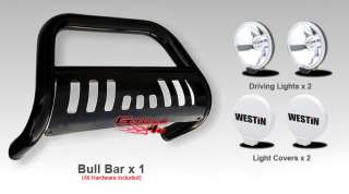 Combo07 10 Silverado 1500 Bull Bar Black+Westin Light  