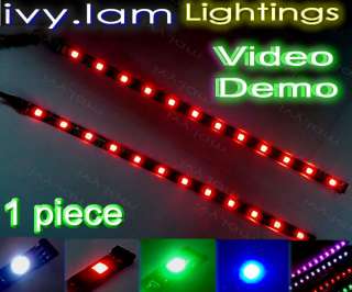 5050 30cm 12 LED Changing Color Flashing Car Light Strip 