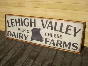   FARMS COW MILK & CHEESE DISTRESSED WOODEN DECOR SIGN 12x36  