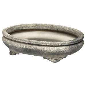  Ashcroft Gardens Oval Frosted Bonsai Pot: Patio, Lawn 