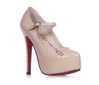 HOT~Luxury 14CM Womens Super High Heel Shoes Pump Platform 4 Sizes 
