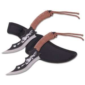  2pc Dragon Throwing Knife Set 