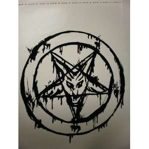  Baphomat Goat Head Window Sticker 