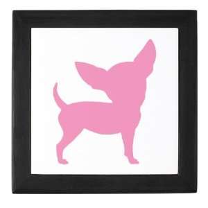    Pink Funny Cute Chihuahua Pets Keepsake Box by CafePress: Baby