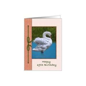  69th Birthday, Mute Swan Bird Card Toys & Games
