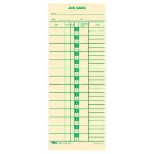  Tops Job Costing Time Card,9 x 3.5 Sheet Size   Yellow 